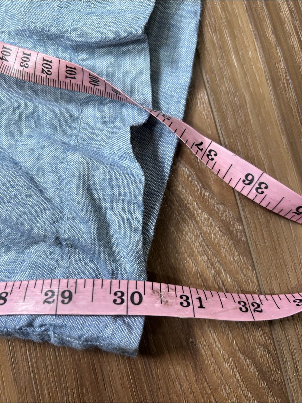Athleta blue Cabo wide leg linen pull on pants size 8 coastal beach lagenlook - Picture 8 of 8